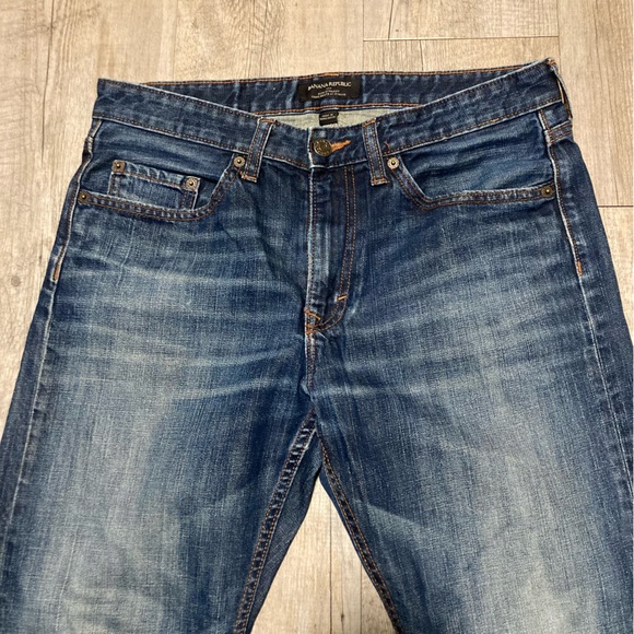 Banana Republic Slim Straight Denim Jeans - Picture 3 of 12